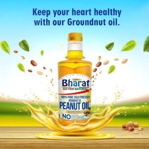 Bharat Groundnut Oil | Pure Cold Pressed Peanut Oil 1 Liter Bottle - Image 2