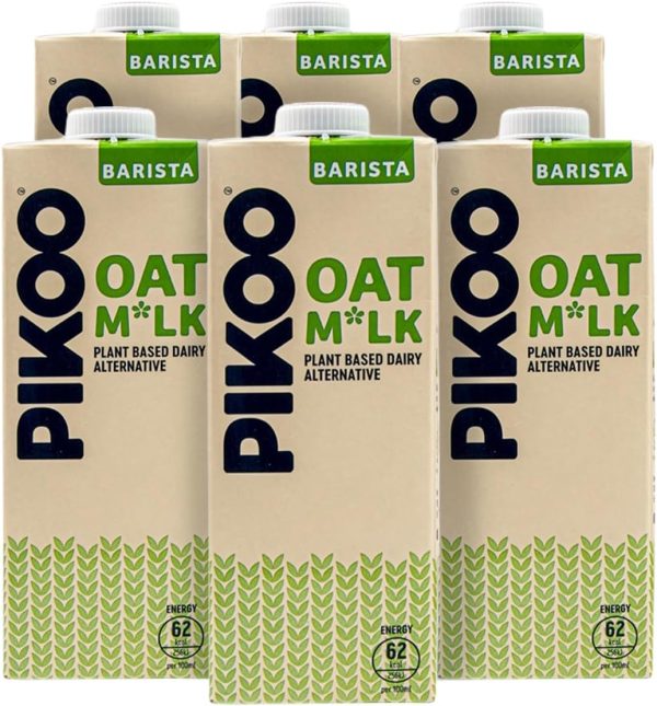 Pikoo Oat Milk Dairy Free, 6 X 1 Litre