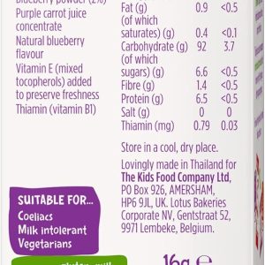 Kiddylicious Blueberry Wafers Gluten & Dairy Free Kids Snack, Suitable for 6+ Months 4x4g - Image 2