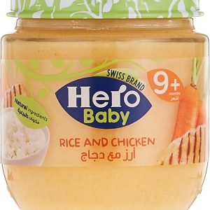 Hero Baby Rice and Chicken Jar for 9+ months, 120 gm