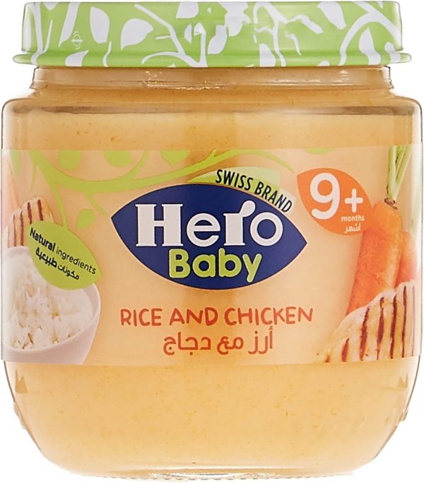 Hero Baby Rice and Chicken Jar for 9+ months, 120 gm