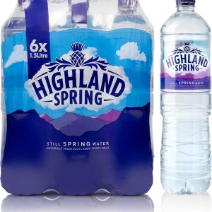 Highland Spring Still Spring Water - 1.5 Litres (Pack of 6)