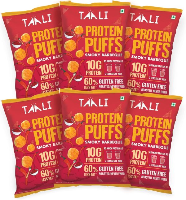 Taali Protein Puffs Smoky Barbeque 60g Pack of 6