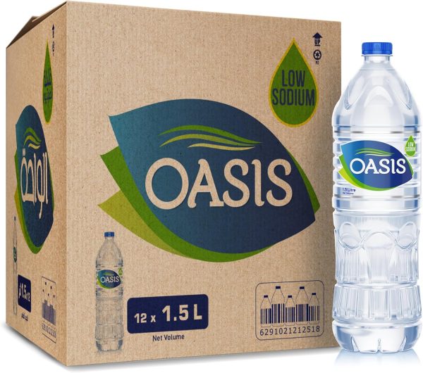 Oasis Still Drinking Water, 1.5L Carton Of 12