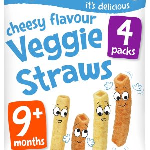 Kiddylicious Cheesy Veggie Straws - Delicious Finger Food Kids Snack - Gluten Free - Suitable for 9+ Months - 4 Packs (4x12gm) - Image 2
