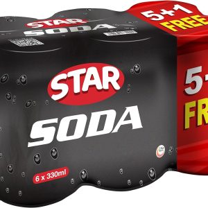 Star Soda Carbonated Soft Drink Can with Tray 6 Pieces 330 ml Promo Pack, 1980.0 millilitre, 1 - Image 2